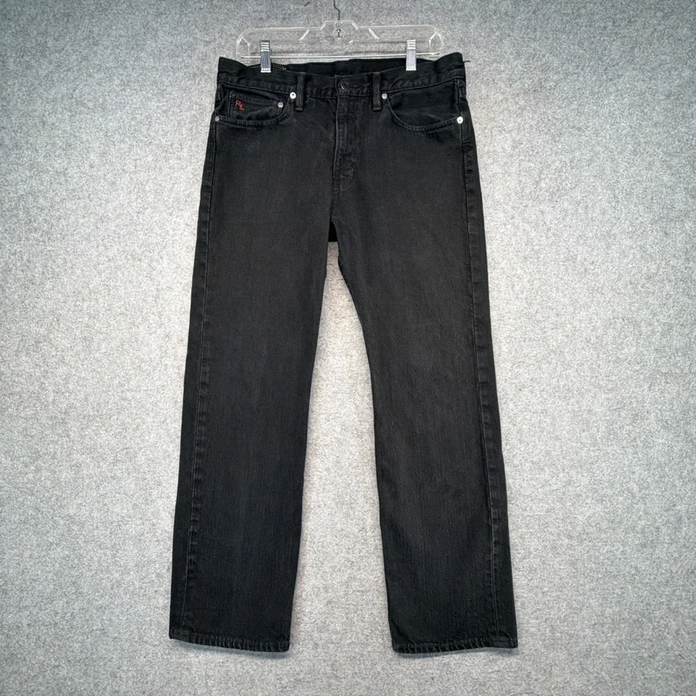 Polo Ralph Lauren Black Classic 867 Straight Leg Cotton Jeans 32x30 (Fits 33x30)